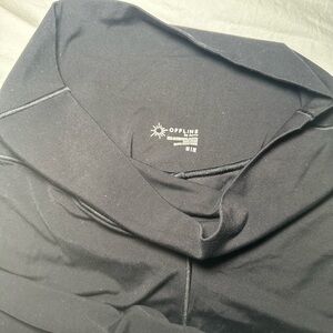 Black OFFLINE Yoga Pants with Slit